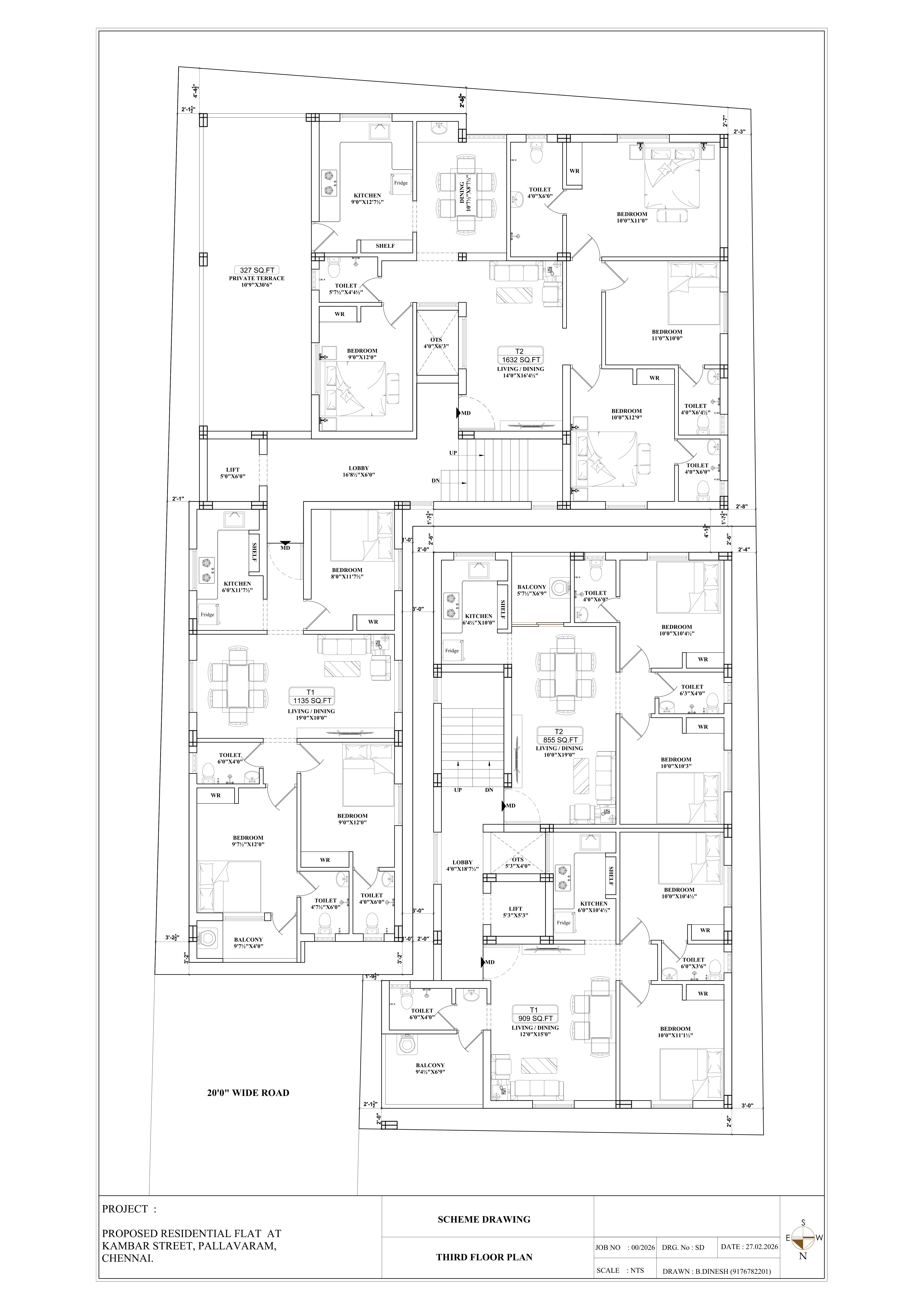 2nd & 3rd Floor Plan